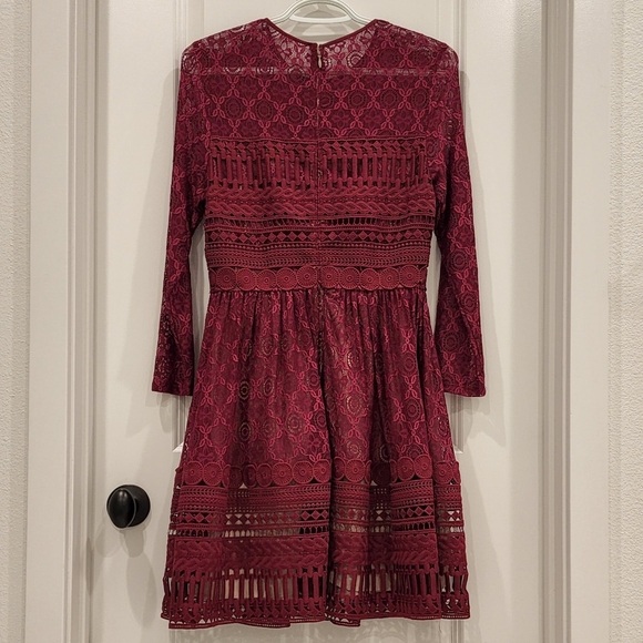 ASOS Premium Lace Mini Skater Dress US 6 - Picture 10 of 10